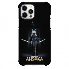 Star Wars Ahsoka Phone Case For iPhone Samsung Galaxy Pixel OnePlus Vivo Xiaomi Asus Sony Motorola Nokia - Ahsoka Tano And Darth Vader On Black Background