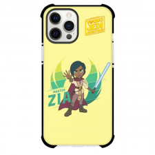 Star Wars Young Jedi Adventures Zia Phone Case For iPhone And Samsung Galaxy - Zia Standing On Yellow Background