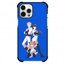 Spy X Family Phone Case For iPhone Samsung Galaxy Pixel OnePlus Vivo Xiaomi Asus Sony Motorola Nokia - Spy X Family Forger Rocket Team On Blue Background