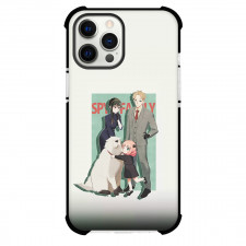Spy X Family Phone Case For iPhone Samsung Galaxy Pixel OnePlus Vivo Xiaomi Asus Sony Motorola Nokia - Spy X Family Loid Yor Anya And Bond Standing On Green Background