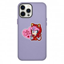 Samurai Pizza Cats Polly Esther Phone Case For iPhone Samsung Galaxy Pixel OnePlus Vivo Xiaomi Asus Sony Motorola Nokia - Samurai Pizza Cats Polly Esther With Heart Shape Sticker