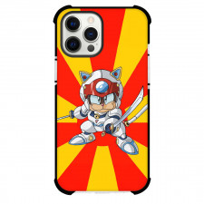 Samurai Pizza Cats Yattarou Phone Case For iPhone Samsung Galaxy Pixel OnePlus Vivo Xiaomi Asus Sony Motorola Nokia - Samurai Pizza Cats Yattarou Holding Sword On Red Orange Background
