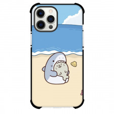 Samezu Shark Phone Case For iPhone Samsung Galaxy Pixel OnePlus Vivo Xiaomi Asus Sony Motorola Nokia - Samezu Shark Characters Sitting On The Beach Pose