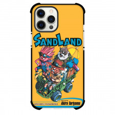 Sand Land Case For iPhone Samsung Galaxy Pixel OnePlus Vivo Xiaomi Asus Sony Motorola Nokia - Characters Poster In Amber Background