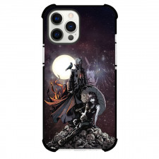 The Sandman Phone Case For iPhone Samsung Galaxy Pixel OnePlus Vivo Xiaomi Asus Sony Motorola Nokia - The Sandman And Death Illustration Art On Moon Background
