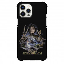 Edward Scissorhands Phone Case For iPhone Samsung Galaxy Pixel OnePlus Vivo Xiaomi Asus Sony Motorola Nokia - Edward Scissorhands Portrait On Black Background Comic Art