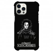 Edward Scissorhands Phone Case For iPhone Samsung Galaxy Pixel OnePlus Vivo Xiaomi Asus Sony Motorola Nokia - Edward Scissorhands Portrait Grayscale On Black Background