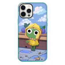 Sgt Frog Sargento Keroro Phone Case For iPhone Samsung Galaxy Pixel OnePlus Vivo Xiaomi Asus Sony Motorola Nokia - Sargento Keroro Standing In The Rain Illustration Art Poster