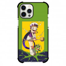 Sgt Frog Phone Case For iPhone Samsung Galaxy Pixel OnePlus Vivo Xiaomi Asus Sony Motorola Nokia - Sgt Frog Angol Mois And Sargento Keroro Illustration Art On Yellow Green Background