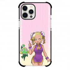 Sgt Frog Phone Case For iPhone Samsung Galaxy Pixel OnePlus Vivo Xiaomi Asus Sony Motorola Nokia - Sgt Frog Angol Mois And Sargento Keroro On Pink Background