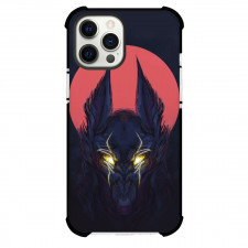 Shangri-La Frontier Lycaon Phone Case For iPhone Samsung Galaxy Pixel OnePlus Vivo Xiaomi Asus Sony Motorola Nokia - Lycaon Red Moon Watercolor Art