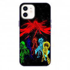 Shaman King Phone Case For iPhone Samsung Galaxy Pixel OnePlus Vivo Xiaomi Asus Sony Motorola Nokia - Shaman King Vibrant Anime Heroes In Red Cosmic Scene