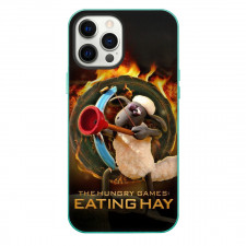 Shaun The Sheep Phone Case For iPhone Samsung Galaxy Pixel OnePlus Vivo Xiaomi Asus Sony Motorola Nokia - Shaun The Sheep The Hungry Games Eating Hay Poster