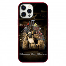 Shaun The Sheep Phone Case For iPhone Samsung Galaxy Pixel OnePlus Vivo Xiaomi Asus Sony Motorola Nokia - Shaun The Sheep Sitting On Thrones Poster