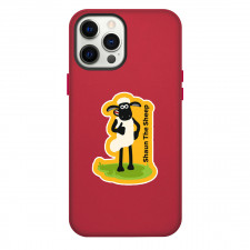 Shaun The Sheep Phone Case For iPhone Samsung Galaxy Pixel OnePlus Vivo Xiaomi Asus Sony Motorola Nokia - Shaun The Sheep Standing On Yellow Background Sticker