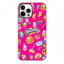 Shopkins Phone Case For iPhone Samsung Galaxy Pixel OnePlus Vivo Xiaomi Asus Sony Motorola Nokia - Characters Collage Pink Background Series Poster