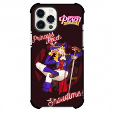 Princess Peach Showtime Peach Swordfighter Phone Case For iPhone Samsung Galaxy Pixel OnePlus Vivo Xiaomi Asus Sony Motorola Nokia - Peach Swordfighter Sitting On Red Background