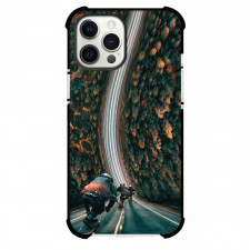 Skateboarding Case For iPhone Samsung Galaxy Pixel OnePlus Vivo Xiaomi Asus Sony Motorola Nokia - Skateboarding On Road Illustration