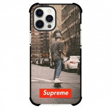 Skateboarding Supreme Case For iPhone Samsung Galaxy Pixel OnePlus Vivo Xiaomi Asus Sony Motorola Nokia - Supreme Skateboarding Illustration City Background