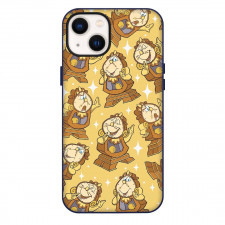 SkinnyDip Disney Phone Case For iPhone Samsung Galaxy Pixel OnePlus Vivo Xiaomi Asus Sony Motorola Nokia - Disney x Skinnydip Beauty And The Beast Cogsworth Yellow Cartoon Pattern Art Poster