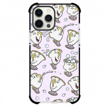 SkinnyDip Disney Phone Case For iPhone Samsung Galaxy Pixel OnePlus Vivo Xiaomi Asus Sony Motorola Nokia - Disney x Skinnydip Chip Teacup Pastel Bubble Tea Party Pattern Poster