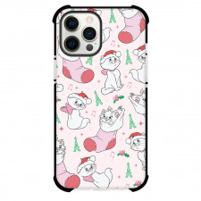SkinnyDip Disney Phone Case For iPhone Samsung Galaxy Pixel OnePlus Vivo Xiaomi Asus Sony Motorola Nokia - Disney x Skinnydip Marie Christmas Paris Pink Cute Pattern Poster