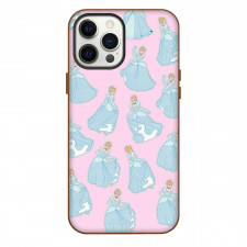 SkinnyDip Disney Princess Phone Case For iPhone Samsung Galaxy Pixel OnePlus Vivo Xiaomi Asus Sony Motorola Nokia - Disney Princess x Skinnydip Cinderella Pink Glitter Pattern Poster