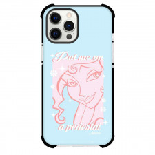 SkinnyDip Hercules Phone Case For iPhone Samsung Galaxy Pixel OnePlus Vivo Xiaomi Asus Sony Motorola Nokia - Hercules x Skinnydip Megara Put Me On A Pedestal Pastel Blue Poster