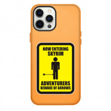 The Elder Scrolls V Skyrim Phone Case For iPhone Samsung Galaxy Pixel OnePlus Vivo Xiaomi Asus Sony Motorola Nokia - The Elder Scrolls V Skyrim Beware Of Arrows Poster Sticker