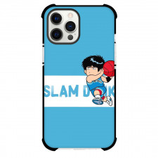 Slam Dunk Rukawa Kaede Phone Case For iPhone Samsung Galaxy Pixel OnePlus Vivo Xiaomi Asus Sony Motorola Nokia - Rukawa Kaede Chibi Art with Sky Background