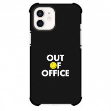 Smiley Phone Case For iPhone Samsung Galaxy Pixel OnePlus Vivo Xiaomi Asus Sony Motorola Nokia - Smiley Out Of Office Smiley Quote Black Poster