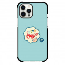 Chupa Chups Phone Case For iPhone Samsung Galaxy Pixel OnePlus Vivo Xiaomi Asus Sony Motorola Nokia - Chupa Chups Retro Logo On Skyblue Background