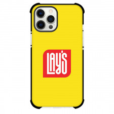 Lays Phone Case For iPhone Samsung Galaxy Pixel OnePlus Vivo Xiaomi Asus Sony Motorola Nokia - Lays Logo Redesigns On Yellow Background