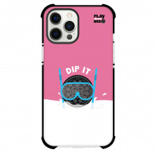 Oreo Phone Case For iPhone Samsung Galaxy Pixel OnePlus Vivo Xiaomi Asus Sony Motorola Nokia - Oreo Dip It Illustration Pink White Background