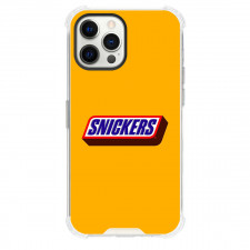 Snickers Phone Case For iPhone Samsung Galaxy Pixel OnePlus Vivo Xiaomi Asus Sony Motorola Nokia - Snickers Logo On Orange Background