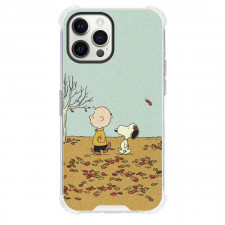 Snoopy Phone Case For iPhone and Samsung Galaxy Devices - Charlie And Snoopy Walking In Forrest