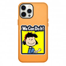 Snoopy Lucy Phone Case For iPhone and Samsung Galaxy Devices - Lucy We Can Do It Poster