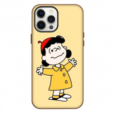 Snoopy Lucy Phone Case For iPhone and Samsung Galaxy Devices - Lucy In Yellow Jacket Portrait