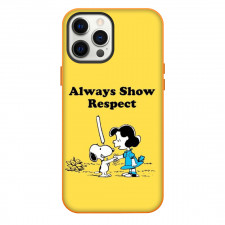Snoopy Phone Case For iPhone and Samsung Galaxy Devices - Lucy And Snoopy Always Show Respect