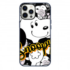 Snoopy Phone Case For iPhone and Samsung Galaxy Devices - Smiling Portrait In Collage Backgroun