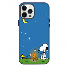 Snoopy Phone Case For iPhone and Samsung Galaxy Devices - Snoopy And Woodstock In Campfire