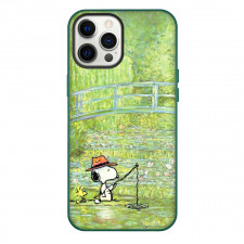 Snoopy Phone Case For iPhone and Samsung Galaxy Devices - Woodstock And Snoopy Fishing
