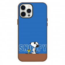 Snoopy Phone Case For iPhone and Samsung Galaxy Devices - Woodstock And Snoopy In Glasses Side Portrait