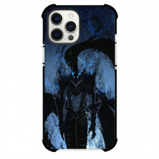 Solo Leveling Igris For iPhone Samsung Galaxy Pixel OnePlus Vivo Xiaomi Asus Sony Motorola Nokia - Igris Portrait Blue Background