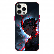 Solo Leveling Sung Jinwoo Phone Case For iPhone Samsung Galaxy Pixel OnePlus Vivo Xiaomi Asus Sony Motorola Nokia - Sung Jinwoo Side Anime Art On Dark Sky