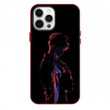 Solo Leveling Sung Jinwoo Phone Case For iPhone Samsung Galaxy Pixel OnePlus Vivo Xiaomi Asus Sony Motorola Nokia - Sung Jinwoo Silhouette Anime Art On Black Background