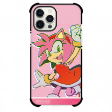 Sonic The Hedgehog Amy Rose Phone Case For iPhone Samsung Galaxy Pixel OnePlus Vivo Xiaomi Asus Sony Motorola Nokia - Amy Rose Side Portrait Pink Background
