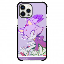Sonic The Hedgehog Blaze The Cat Phone Case For iPhone Samsung Galaxy Pixel OnePlus Vivo Xiaomi Asus Sony Motorola Nokia - Blaze The Cat Side Portait Purple Background