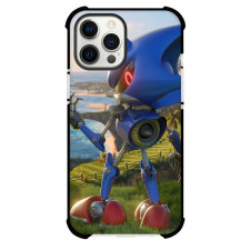 Sonic The Hedgehog Metal Sonic Phone Case For iPhone Samsung Galaxy Pixel OnePlus Vivo Xiaomi Asus Sony Motorola Nokia - Metal Sonic Illustration Mountain Background