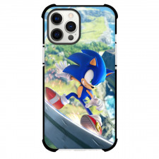 Sonic The Hedgehog Phone Case For iPhone Samsung Galaxy Pixel OnePlus Vivo Xiaomi Asus Sony Motorola Nokia - Sonic The Hedgehog Running Illustration